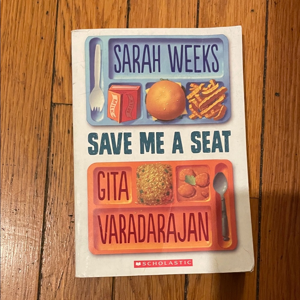Scholastic 'Save Me a Seat' Book with Blue and Orange Accents